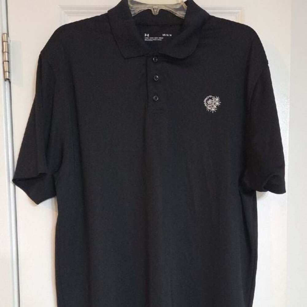Black Under Armour polo shirt. Retails For $40 to $95 (See Pic)